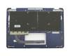 0KN1-1V1GE12 original Pega keyboard incl. topcase DE (german) black/blue with backlight