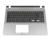 0KN1-3X1GE12 original Pega keyboard incl. topcase DE (german) black/grey