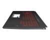 0KN1-5J1FR21 original Pega keyboard incl. topcase FR (french) black/red/black with backlight