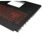 0KN1-5J1GE21 original Pega keyboard incl. topcase DE (german) black/red/black with backlight