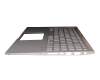 0KN1-622SF16 original Pegatron keyboard incl. topcase SF (swiss-french) silver/silver with backlight