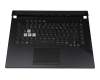 0KN1-8T2GE11 original Asus keyboard incl. topcase DE (german) black/transparent/black with backlight