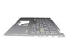 0KN1-BS1GE12 Rev.R1.0 original Pega keyboard incl. topcase DE (german) silver/silver with backlight