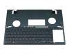 0KN1-BY1GE23 R2.0 original Pegatron keyboard incl. topcase DE (german) blue/blue with backlight