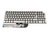 0KN4-0L3GE12 original Pega keyboard DE (german) silver with backlight