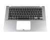 0KNB0-2608GE00 original Asus keyboard incl. topcase DE (german) black/silver with backlight