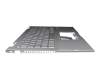 0KNB0-260NGE00 original Asus keyboard incl. topcase DE (german) silver/silver with backlight