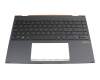 0KNB0-4612SF00 original Asus keyboard incl. topcase CH (swiss) grey/grey with backlight