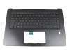 0KNB0-4628GE00 original Asus keyboard incl. topcase DE (german) black/black with backlight