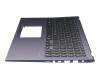 0KNB0-5113GE00 original Asus keyboard incl. topcase DE (german) black/blue