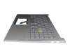 0KNB0-560HGE00 original Pega keyboard incl. topcase DE (german) silver/silver with backlight