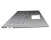 0KNB0-561CGE00 original Asus keyboard incl. topcase DE (german) silver/silver with backlight