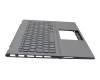 0KNB0-562CGE00 original Asus keyboard incl. topcase DE (german) grey/grey with backlight