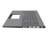 0KNB0-562CGE00 original Asus keyboard incl. topcase DE (german) grey/grey with backlight