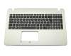 0KNB0-610TGE00 original Asus keyboard incl. topcase DE (german) black/gold including ODD bracket