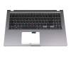 0KNB0-6117GE00 original Asus keyboard incl. topcase DE (german) black/grey