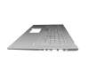 0KNB0-611AGE00 original Asus keyboard incl. topcase DE (german) silver/silver