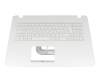 0KNB0-6700GE00 original Asus keyboard incl. topcase DE (german) white/white