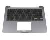 0KNB0-F102GE00 original Asus keyboard incl. topcase DE (german) black/grey