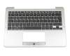 0KNL0-1101GE00 original Asus keyboard incl. topcase DE (german) black/silver