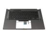 0KNR0-2812GE00 original Asus keyboard incl. topcase DE (german) black/black with backlight