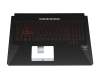 0KNR0-661CFR00 original Asus keyboard incl. topcase FR (french) black/red/black with backlight