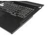 0KNR0-661LGE00 original Asus keyboard incl. topcase DE (german) black/black with backlight - without keystone slot -