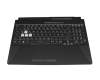 0KNR0-681WGE00 original Asus keyboard incl. topcase DE (german) black/transparent/black with backlight