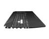 0KNR0-681WGE00 original Asus keyboard incl. topcase DE (german) black/transparent/black with backlight