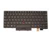 01AX499 original Lenovo keyboard black/black with backlight and mouse-stick