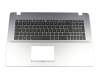 90NB0EV2-R35GE0 original Asus keyboard incl. topcase DE (german) black/silver