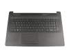 Keyboard incl. topcase DE (german) black/black (with TP/DVD, surface structure "Diamond) original suitable for HP 17-by1000