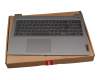 5CB1B07172 original Lenovo keyboard incl. topcase DE (german) grey/grey with backlight