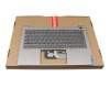 5CB1C72420 original Lenovo keyboard incl. topcase DE (german) black/grey with backlight