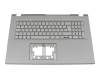 6B.KJLN7.011 original Acer keyboard incl. topcase DE (german) grey/grey with backlight