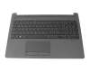 L50000-BG1 original HP keyboard incl. topcase CH (swiss) black/black