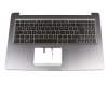 102-017B1LHC01C original Asus keyboard incl. topcase DE (german) black/grey with backlight