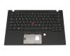 102-18F86LHC01C original Lenovo keyboard incl. topcase DE (german) black/black with backlight and mouse-stick