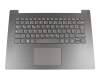 13216362 original Lenovo keyboard incl. topcase DE (german) grey/grey