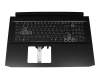 13804EB8K203 original Acer keyboard incl. topcase UA (ukrainian) black/white/black with backlight