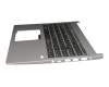 13N1-50A0201 original Acer keyboard incl. topcase DE (german) black/silver with backlight