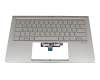 13NB0MP0M04011 original Asus keyboard incl. topcase DE (german) silver/silver with backlight