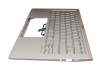 13NB0MP0M04011 original Asus keyboard incl. topcase DE (german) silver/silver with backlight