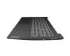 17003740 original Lenovo keyboard incl. topcase DE (german) grey/grey