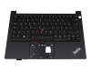 18424251 original Lenovo keyboard incl. topcase DE (german) black/black with backlight and mouse-stick