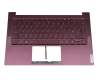 1KAFZZE005Q original Lenovo keyboard incl. topcase UK (english) purple/purple with backlight