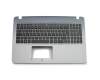 1KAHZZG0023 original Asus keyboard incl. topcase DE (german) black/grey including ODD bracket