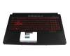 1KAHZZG006N original Asus keyboard incl. topcase DE (german) black/black with backlight