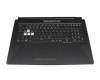 1KAHZZQ010K original Asus keyboard incl. topcase DE (german) black/transparent/black with backlight