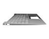 210321A-8 original HP keyboard incl. topcase DE (german) silver/silver with backlight